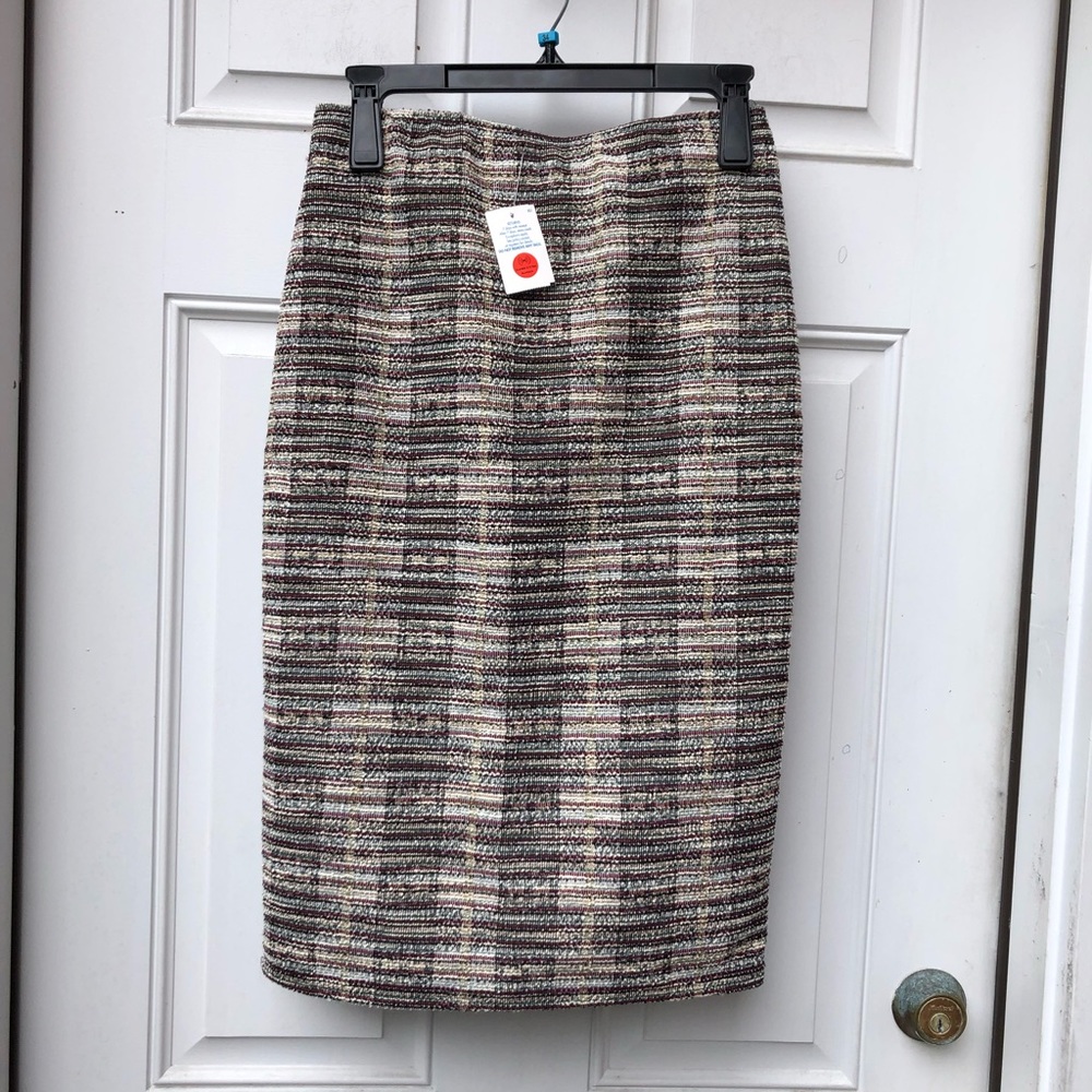 RAINBOW Tweed Pencil Skirt